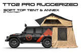 TUFF-TREK ® PRO-Ruggedised 1.4m Soft Top Tent +Annex Room / Desert