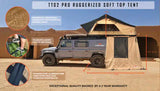 TUFF-TREK ® PRO-Ruggedised 1.4m Soft Top Tent +Annex Room / Desert